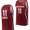 Talaysia Cooper Jersey South Carolina Gamecocks College Basketball Wine #11