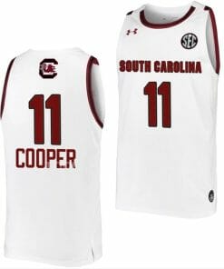 Talaysia Cooper Jersey South Carolina Gamecocks College Basketball White #11