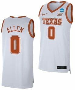 Timmy Allen Jersey Texas Longhorns College Basketball 2023 NCAA March Madness White #0