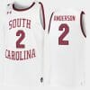 Trey Anderson Jersey South Carolina Gamecocks College Basketball White Replica #2