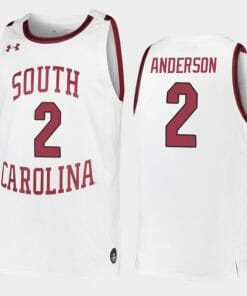 Trey Anderson Jersey South Carolina Gamecocks College Basketball White Replica #2