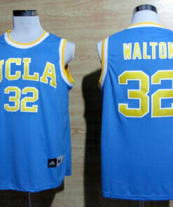 UCLA Bruins #32 Bill Walton NCAA Basketball Jersey Yellow Blue
