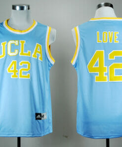 UCLA Bruins #42 Kevin Love NCAA Basketball Jersey Blue