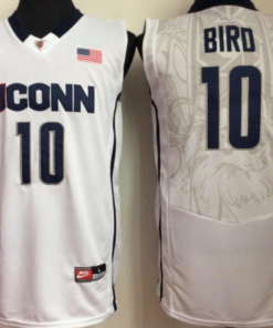 Uconn Huskies #10 Sue Bird NCAA Basketball Jersey White