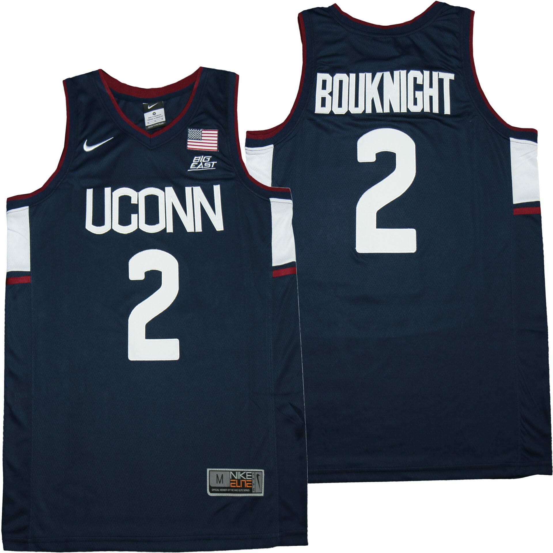 Uconn Huskies #2 James Bouknight NCAA College Basketball Jersey 1 Uconn Huskies #2 James Bouknight NCAA College Basketball Jersey