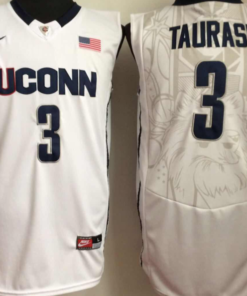 Uconn Huskies #3 Diana Taurasi NCAA Basketball Jersey White
