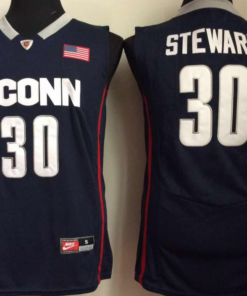 Uconn Huskies #30 Breanna Stewart NCAA Basketball Jersey Blue