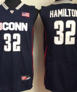 Uconn Huskies #32 Richard Hamilton NCAA Basketball Jersey Blue