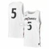 Under Armour No Name Jersey #5 Maryland Terrapins College Replica Basketball White