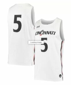 Under Armour No Name Jersey #5 Maryland Terrapins College Replica Basketball White