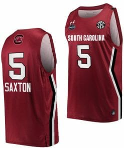 Victaria Saxton Jersey South Carolina Gamecocks College Basketball 2022 March Madness Final Four Wine #5