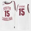 Wildens Leveque Jersey South Carolina Gamecocks College Basketball White Replica #15