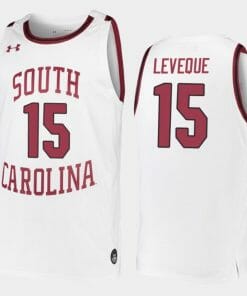 Wildens Leveque Jersey South Carolina Gamecocks College Basketball White Replica #15