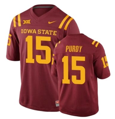 Brock Purdy Jersey Iowa State Cyclones NCAA College Football Red #15