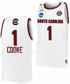 Zia Cooke Jersey South Carolina Gamecocks College Basketball 2023 NCAA March Madness White #1