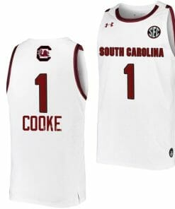Zia Cooke Jersey South Carolina Gamecocks College Basketball White #1