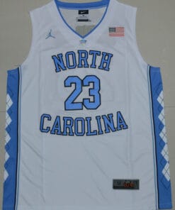 North Carolina Tar Heels #23 Michael Jordan NCAA Basketball Jersey White