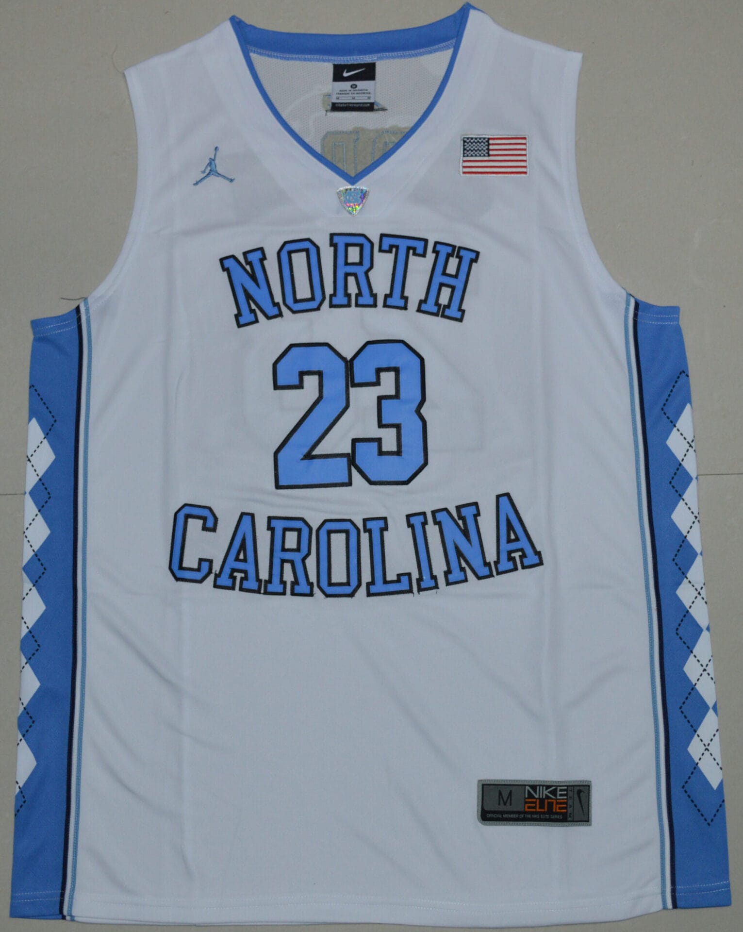 North Carolina Tar Heels #23 Michael Jordan NCAA Basketball Jersey White 2 North Carolina Tar Heels #23 Michael Jordan NCAA Basketball Jersey White