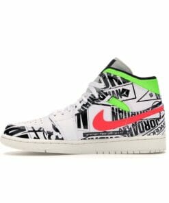 Air Jordan 1 Mid All Over Logos