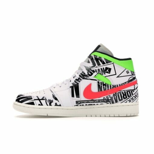 Air Jordan 1 Mid All Over Logos