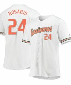 Alejandro Rosario Jersey Miami Hurricanes Baseball NCAA College White Alumni #24
