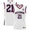 Adama Sanogo Jersey UConn Huskies College Basketball No Name White Red Border #21
