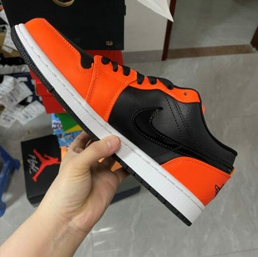 Air Jordan 1 Low Black Orange - Image 2