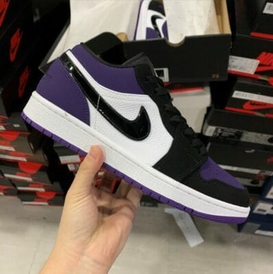 Air Jordan 1 Low Black Purple Grape
