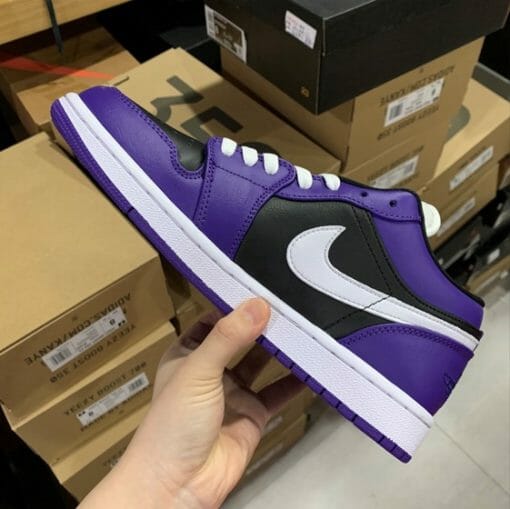 Air Jordan 1 Low Black Purple Toe Grape - Image 2