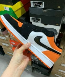 Air Jordan 1 Low Black and White Orange