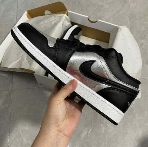 Air Jordan 1 Low Metallic Silver - Image 2