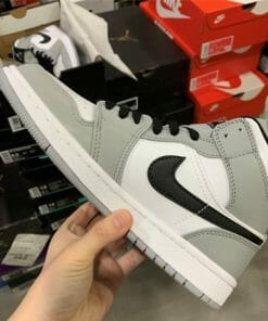 Alternative view of Air Jordan 1 Mid Light Smoke Grey