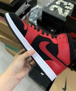 Air Jordan 1 Mid Reverse Black Red