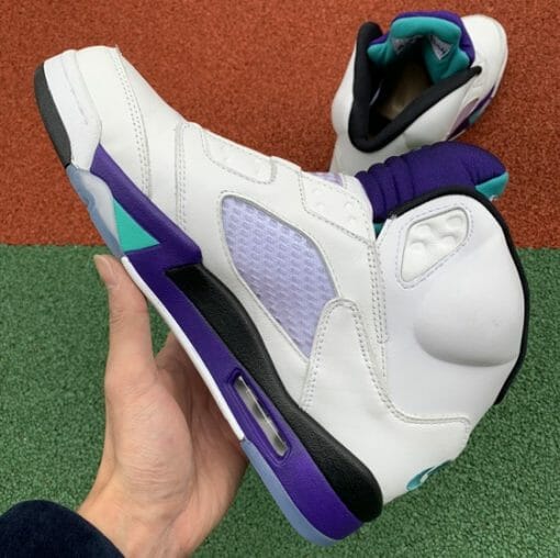 Air Jordan 5 White Purple Grape - Image 2