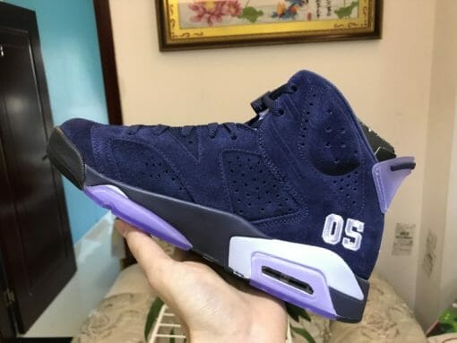 Air Jordan 6 Blue Suede - Image 2