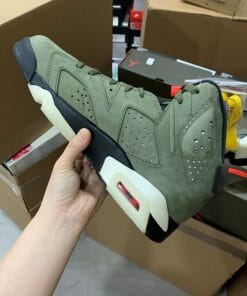 Air Jordan 6 x Travis Scott Army Green