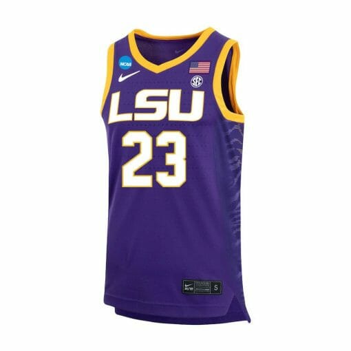 Amani Bartlett Jersey LSU Tigers Basketball 2023 NCAA College Purple #23