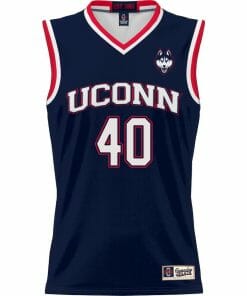 Andre Johnson Jr Jersey UConn Huskies College Basketball No Name Navy #40