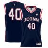 Andre Johnson Jr Jersey UConn Huskies College Basketball No Name Navy #40