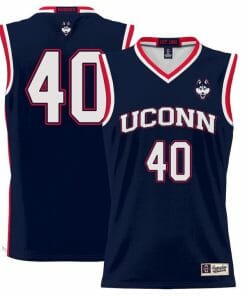 Andre Johnson Jr Jersey UConn Huskies College Basketball No Name Navy #40