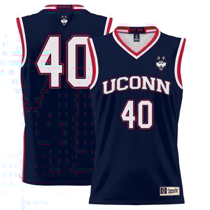 Andre Johnson Jr Jersey UConn Huskies College Basketball No Name Navy #40 1 Andre Johnson Jr Jersey UConn Huskies College Basketball No Name Navy #40