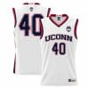 Andre Johnson Jr Jersey UConn Huskies College Basketball White Red Border #40