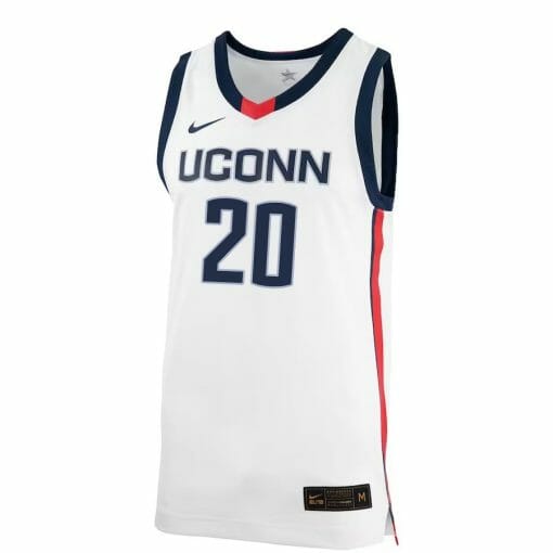 Andrew Hurley Jersey UConn Huskies College Basketball No Name White #20