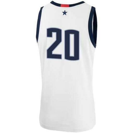 Andrew Hurley Jersey UConn Huskies College Basketball No Name White #20