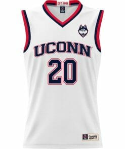Andrew Hurley Jersey UConn Huskies College Basketball White #20
