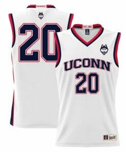Andrew Hurley Jersey UConn Huskies College Basketball White #20