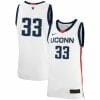 Apostolos Roumoglou Jersey UConn Huskies College Basketball No Name White #33
