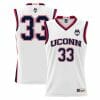 Apostolos Roumoglou Jersey UConn Huskies College Basketball White #33