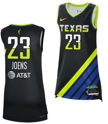 Ashley Joens Jersey Rebel Edition Dallas Wings College Basketball 2023 WNBA Draft Black #23