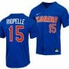 BT Riopelle Jersey Florida Gators College Baseball Full-Button Royal #15